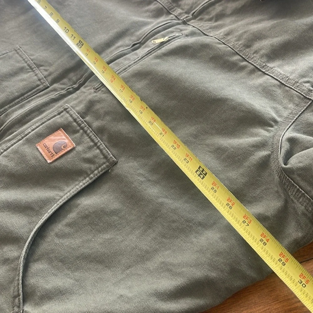 Carhartt  RN # C61 Green Coat Jacket Size 2XL Tall cotton Duck 14806 - Picture 15 of 16